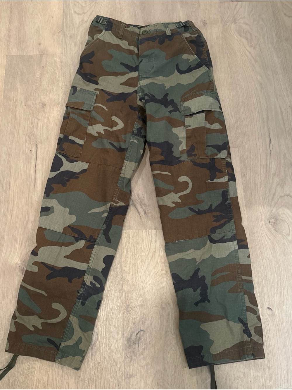 Camouflage Cargo Pants - Green/Brown Camo